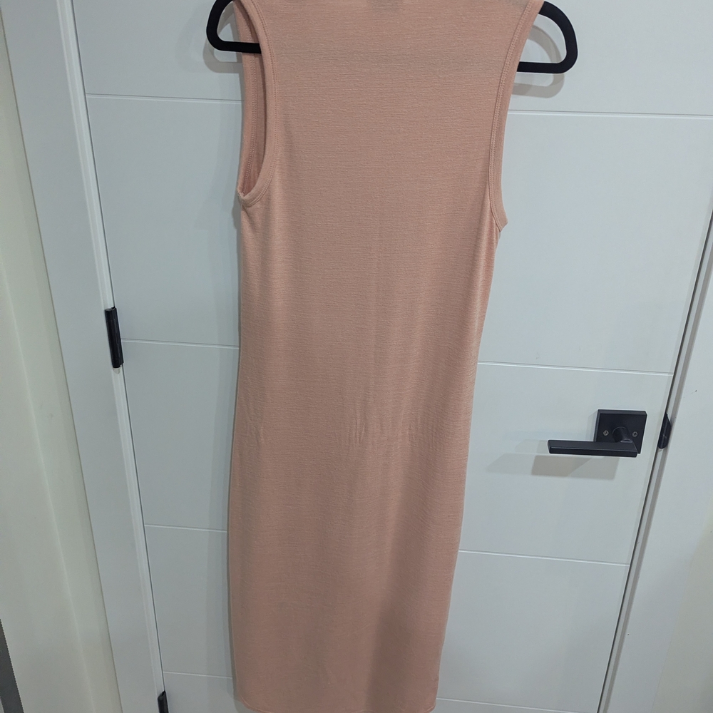 Wilfred Free Sleeveless Knit Dress Light Peach | Size L - Picture 3 of 3